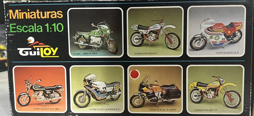 Vintage Guiloy Die Cast Motorcycle BMW R100 RT 1/10 Scale. Excellent Condition. - Image 2 of 4