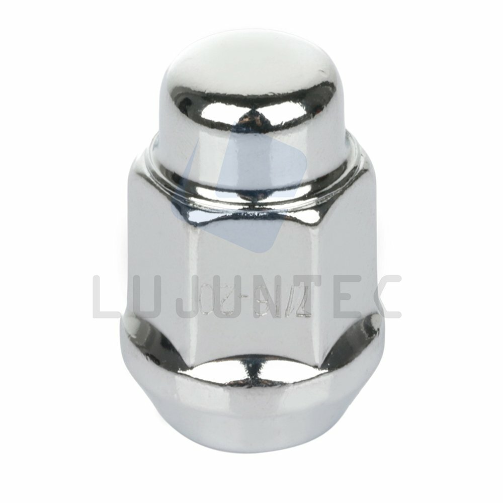 20-Piece 7/16-20 Chrome Bulge Acorn Lug Nuts - For Chevy Caprice, Impala, El Camino (Conical Seat) 2 thumbnail image