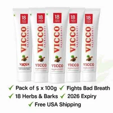 Vicco Vajradanti Ayurvedic Toothpaste 100g x 3 | Herbal | Bad Breath Care