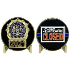 BL12-005 NYPD Detective New York City Police Department NYC Sorry We're Closed C
