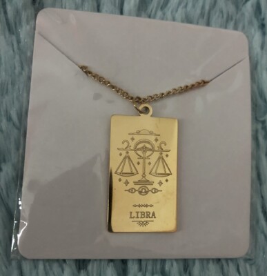 Libra Zodiac Necklace / Halskette Sternzeichen Waage / Weihnachtsgeschenk