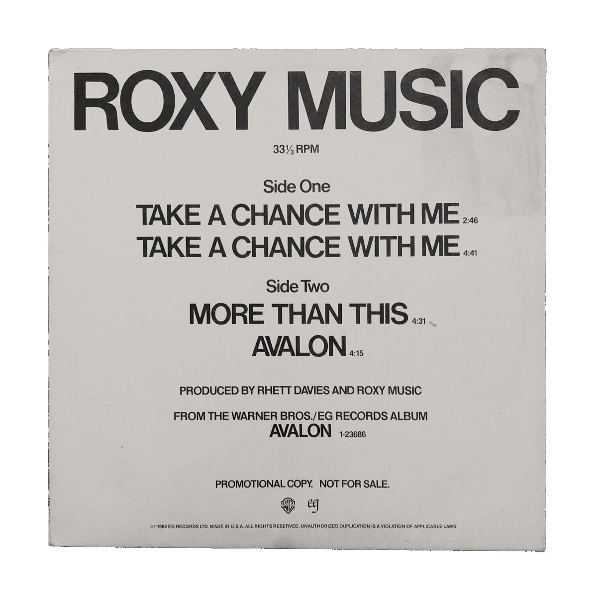 Roxy Music Vinyl Records for sale | eBay Roxy Music Vinyl Records for sale | eBay