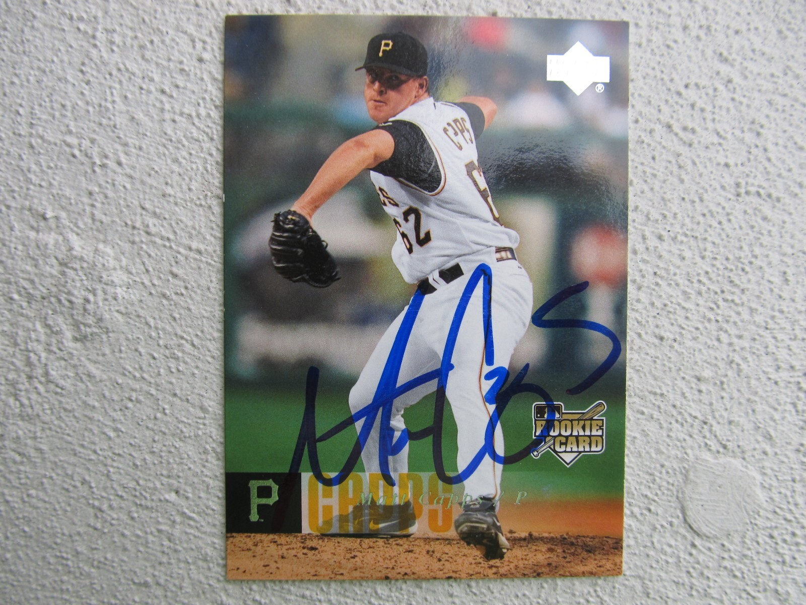 Pirates Matt Capps Signed Autographed 2006 Upper Deck Rookie Card Mint