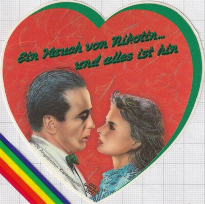 Nikotin Sticker Ein Hauch von Nikotin... und alles ist hin DAK *Aufkleber/Sticker ...