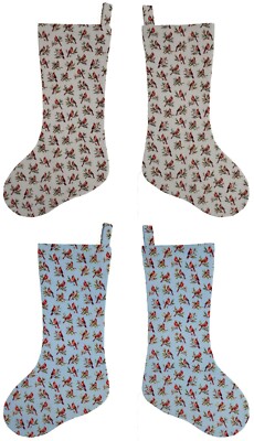 Cardinals Birds & Berries Christmas Stocking