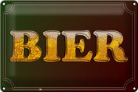 Blechschild Spruch 30X20 Cm Bier Alkohol Metall Wanddeko Deko Schild Tin Sign