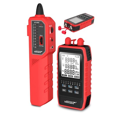 Fiber Tester with Optical Power Meter Network Tester Cable Finder Tracer NF-908