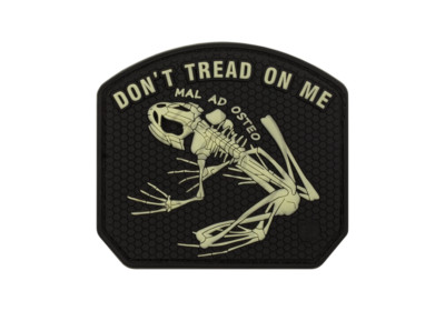 Don't Tread on me Frog Rubber Patch