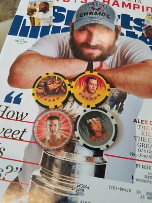 Lot of 4 WWE Power Chips 2011 Poker Topps Cena RKO Snuka Dibiase