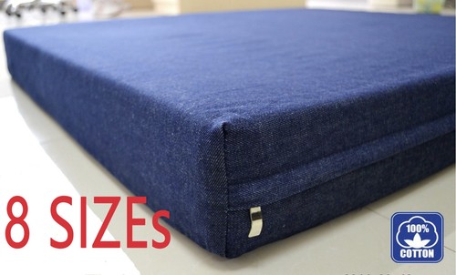 Housse de fermeture éclair en denim de remplacement durable + doublure étanche pour lit canin lit pour animal de compagnie - Photo 1 sur 12