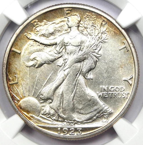 1923-S Walking Liberty Half Dollar 50C - Certified NGC AU Details - Rare Date!