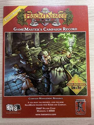 Hackmaster 4th Edition GameMaster s Campaign Record 