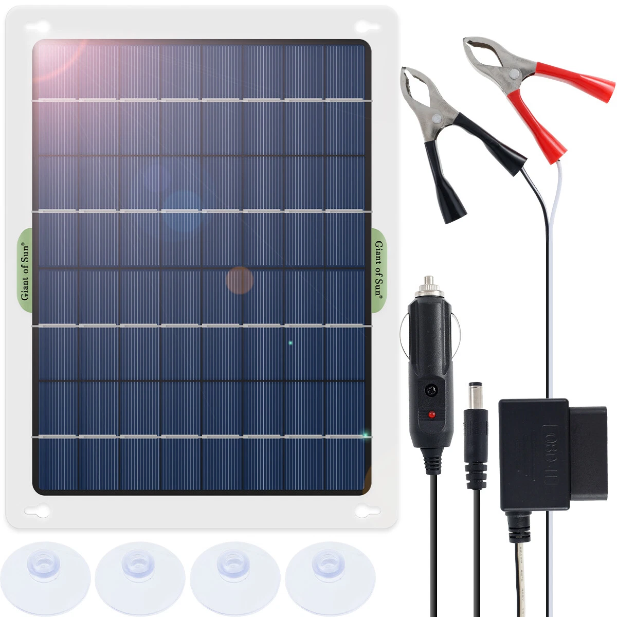 Solar powered 12v sale battery trickle charger