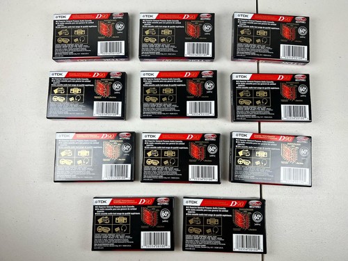 Lot Of 11 Audio Cassette Tape Blank IECI Type I High Output NEW Sealed TDK D90 - Picture 4 of 8