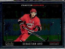 2021-22 O-Pee-Chee Platinum #PD-6 Sebastian Aho - Photo Driven