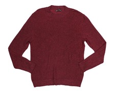 INC International Concepts Heathered Shimmer Men's Pullover Sweater L NWT Wine