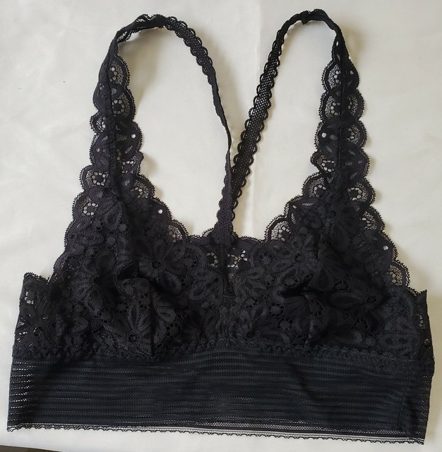black racerback bralette