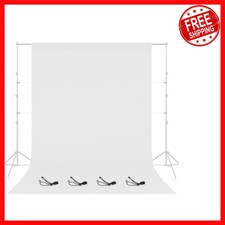 Versatile 8x10 ft White Backdrop - Perfect fo...