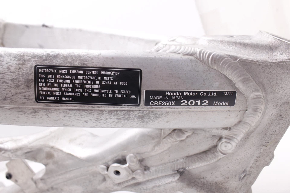 12 Honda Crf250x OEM marco chasis papel transparente R8 Foto 3 de 4