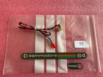 Commodore C64 Color Label Aufkleber, Sticker, Badge, Logo, #93