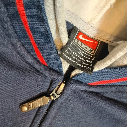 Giacca con cappuccio e zip Cleveland Indians Nike giovane XL blu navy capo Wahoo Guardian - Foto 9 di 12