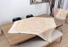 Suzani Fabric Suzani Throw Home Gift 3.74' x 4.56' Vintage Fast Shipment 16168