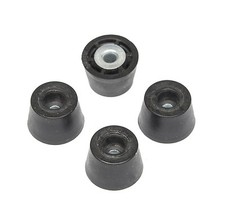4 SUPER SMALL EXTRA TALL ROUND RUBBER FEET .370 H x 553 D -CRAFTS CUTTING BOARDS