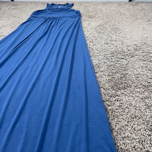 Tommy Bahama Dress Womens Medium Blue Resort Coastal Vacation Flowy Beachy Boho - Picture 3 of 12