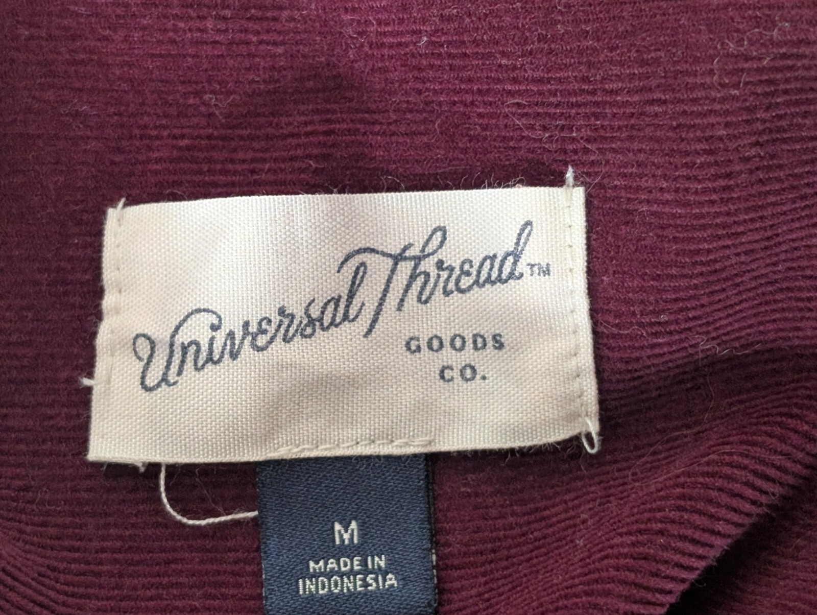 Universal Thread Button Up Down Long Sleeve Cordu… - image 2