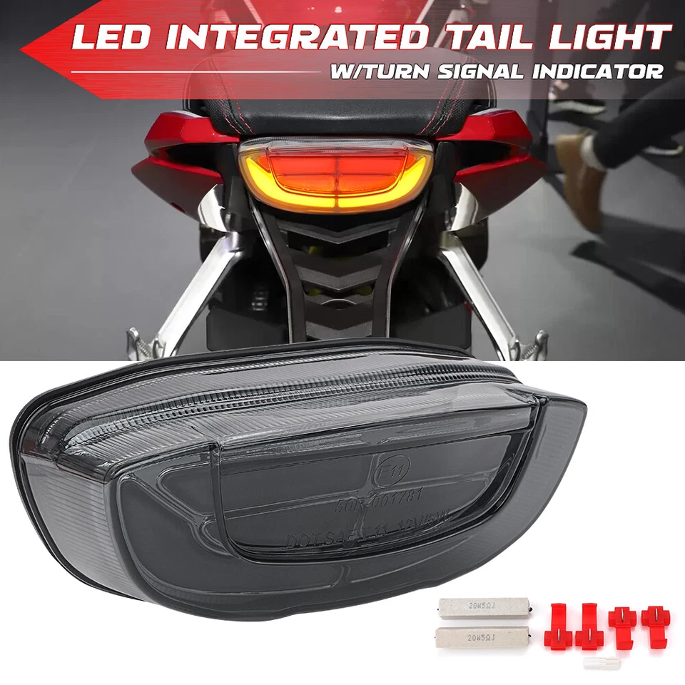 Integrated LED Tail Light Turn Signal For HONDA CB650R CBR650R CB300R CB150R - Imagem 2 de 4