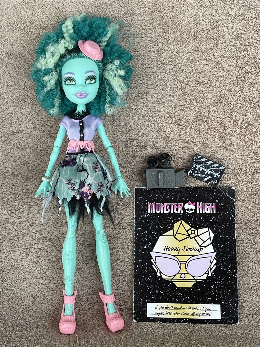 Monster High Doll Frights Camera Action Honey Swamp With Diary