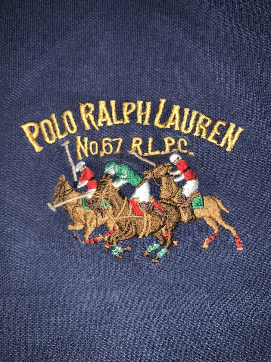 Polo Ralph Lauren No.67 RLPC Triple Horse Shirt Size Boys Extra