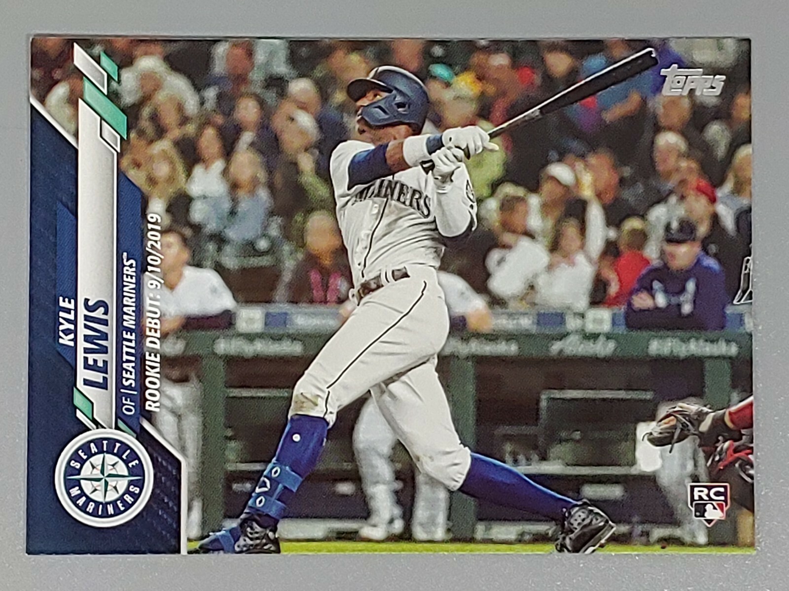 2020 Topps Update Kyle Lewis RC #U-21 Royal Blue Parallel Mariners