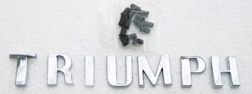 UK Made Triumph Concours Quality Chrome Letter Set For TR Spitfire GT6 703862/8 - Picture 2 of 2