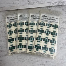 4- 120 Packs Smead BCCS Bar-Style Color-Coded Alpha Dark Green Label 67023 W