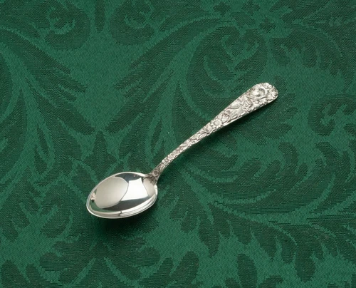 S. Kirk & Son Repousse Sterling Silver individual Demitasse Spoons 4"