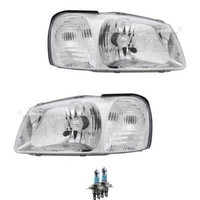 Scheinwerfer Set Rechts & Links Klar H4 FüR Hyundai Accent II LC Inkl. Lampen