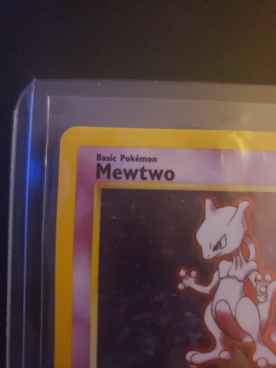 Mavin MEWTWO – RARE HOLO SHINY – NEAR MINT – BASE SET – 10/102 – Pokemon Card WOTC