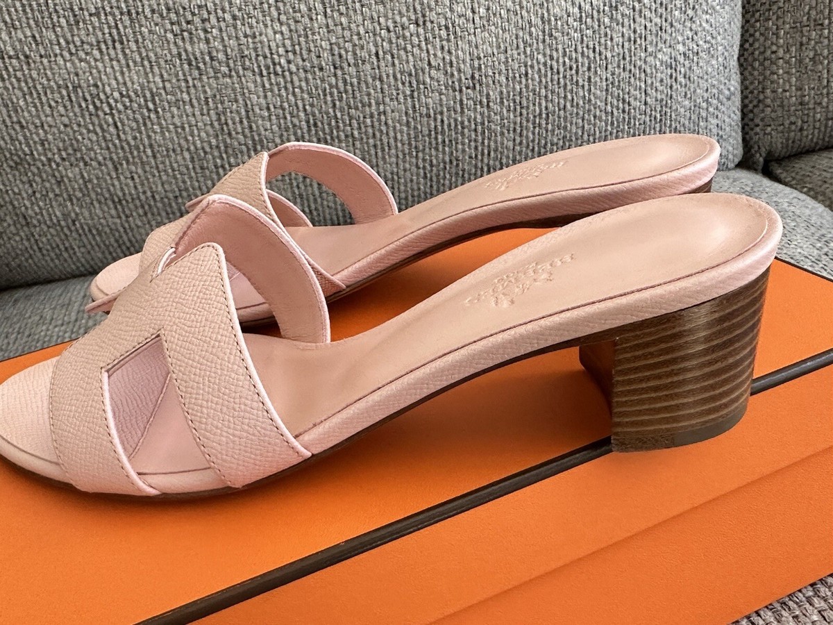 Size 38EU Brand New Hermès Rose Pale Epsom Oasis Sandals | eBay Size 38EU Brand New Hermès Rose Pale Epsom Oasis Sandals | eBay