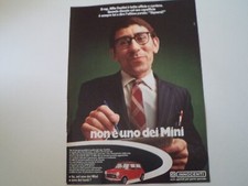 advertising Pubblicità 1973 INNOCENTI MINI MINOR e ALFIO CONTINI