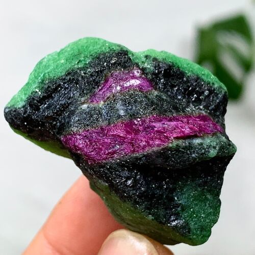 35G Natural green Ruby zoisite (anylite) crystal sample Healing - Picture 16 of 20