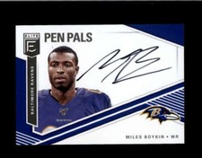 MILES BOYKIN 2019 DONRUSS ELITE PEN PALS ON CARD ROOKIE AUTOGRAPH AUTO RC BD1976
