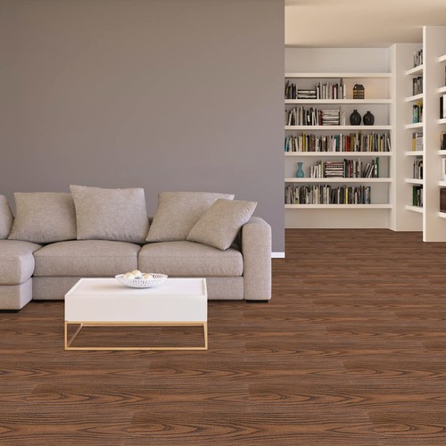 10 Pcs 35"x6" Wood Grain Peel and Stick Floor Tile for Bathroom Kitchen Bedroom - Picture 5 of 7