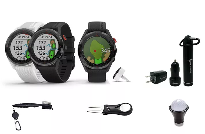 Garmin Approach S62 Premium GPS Golf Watch and Wearable4U Bundle