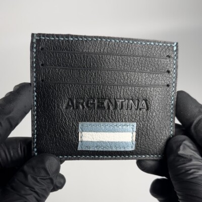 Argentina card holder wallet. goat card case, gifts for  him, bespoke leather