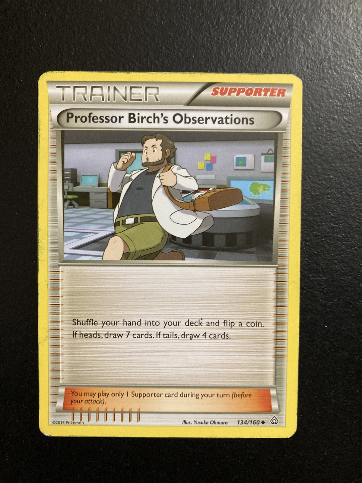 Pokémon TCG Professor Birch's Observations Primal Clash 134/160 Regular Uncommon