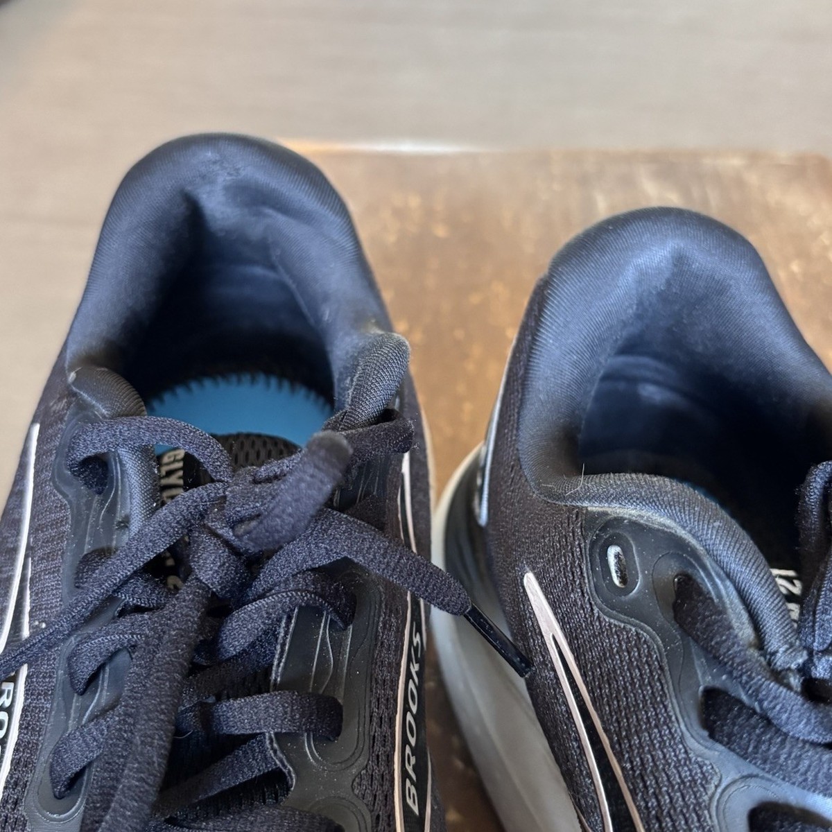 Brooks Glycerin 21 Mens 10 Wide 2E Black Grey White Road Running Shoes No Insole Brooks Glycerin 21 Mens 10 Wide 2E Black Grey White Road  main image 3
