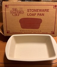 NIB Vintage Pampered Chef Loaf Pan Family Heritage Collection Stoneware 1993