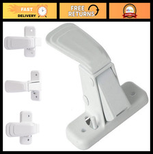 Heavy Duty Inside Door Latch Replacement, White, Secure Locking Mechanism, Durab