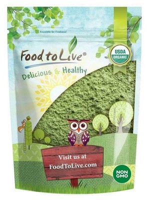 Organic Wheatgrass Powder   Non-GMO, Whole-Leaf, Raw, Non-Irradiated, Pure, Bulk